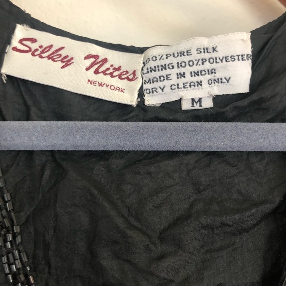 Vintage Sequin Black Vest - Picture 3 of 5